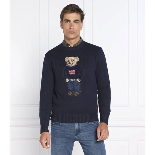 POLO RALPH LAUREN Sweter | Regular Fit | z dodatkiem lnu ze sklepu Gomez Fashion Store w kategorii Swetry męskie - zdjęcie 184330201
