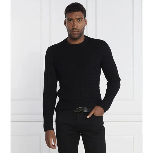 Emporio Armani Sweter | Regular Fit | z dodatkiem wełny ze sklepu Gomez Fashion Store w kategorii Swetry męskie - zdjęcie 184330231
