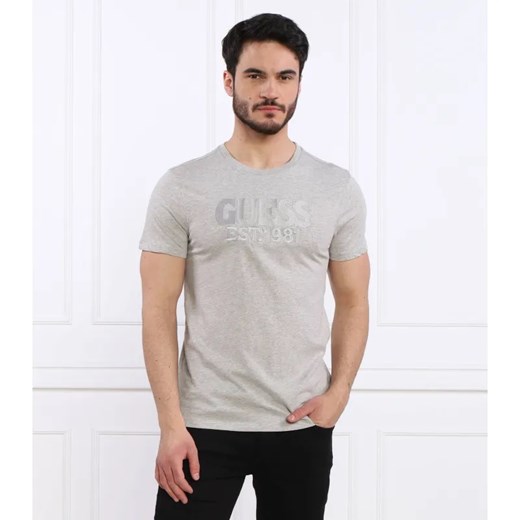 GUESS T-shirt SS BSC EMBROIDERED G | Slim Fit ze sklepu Gomez Fashion Store w kategorii T-shirty męskie - zdjęcie 184330232