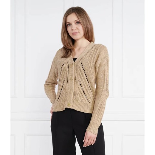 LAUREN RALPH LAUREN Kardigan | Regular Fit | z dodatkiem lnu ze sklepu Gomez Fashion Store w kategorii Swetry damskie - zdjęcie 184330261