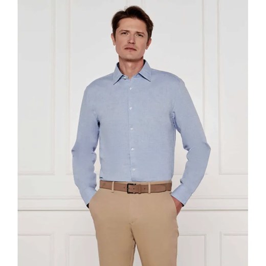 BOSS BLACK Lniana koszula C-HAL-kent-C3-223 | Casual fit ze sklepu Gomez Fashion Store w kategorii Koszule męskie - zdjęcie 184330312