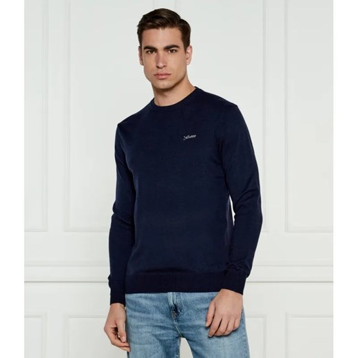 GUESS Sweter DANIEL | Regular Fit | z dodatkiem jedwabiu ze sklepu Gomez Fashion Store w kategorii Swetry męskie - zdjęcie 184330420