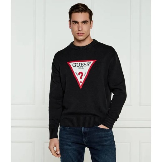 Guess Jeans Sweter | Regular Fit ze sklepu Gomez Fashion Store w kategorii Swetry męskie - zdjęcie 184330510