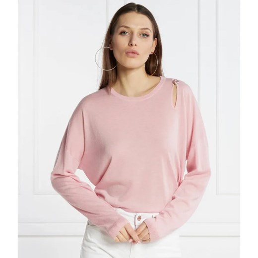 Liu Jo Wełniany sweter | Regular Fit | z dodatkiem kaszmiru ze sklepu Gomez Fashion Store w kategorii Swetry damskie - zdjęcie 184330512