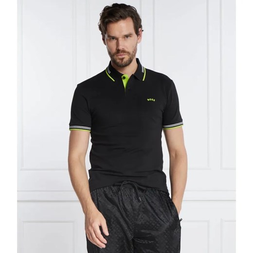 BOSS GREEN Polo Paul Curved | Slim Fit | stretch ze sklepu Gomez Fashion Store w kategorii T-shirty męskie - zdjęcie 184330524