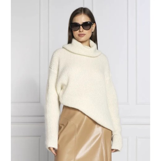 BOSS BLACK Wełniany golf Filita | Oversize fit ze sklepu Gomez Fashion Store w kategorii Swetry damskie - zdjęcie 184330622