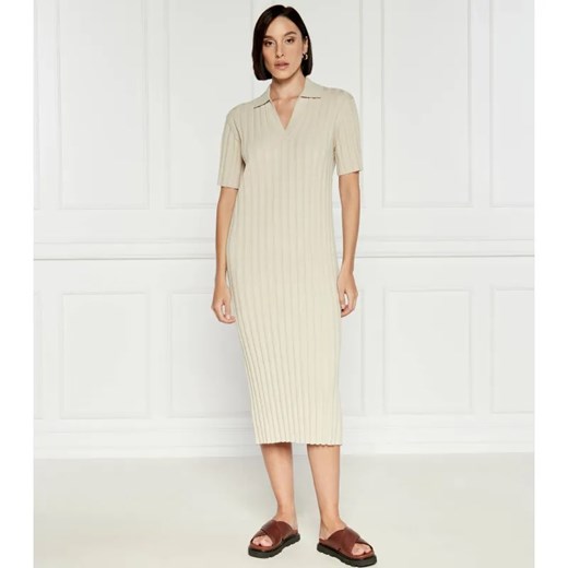 Samsøe Samsøe Sukienka SAWADA | z dodatkiem lnu ze sklepu Gomez Fashion Store w kategorii Sukienki - zdjęcie 184330762