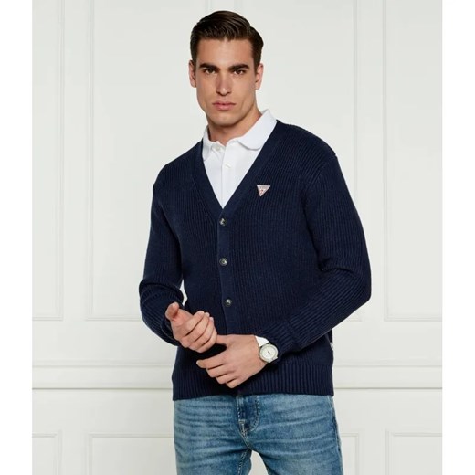 Guess Jeans Kardigan CARDI | Regular Fit | z dodatkiem wełny M wyprzedaż Gomez Fashion Store