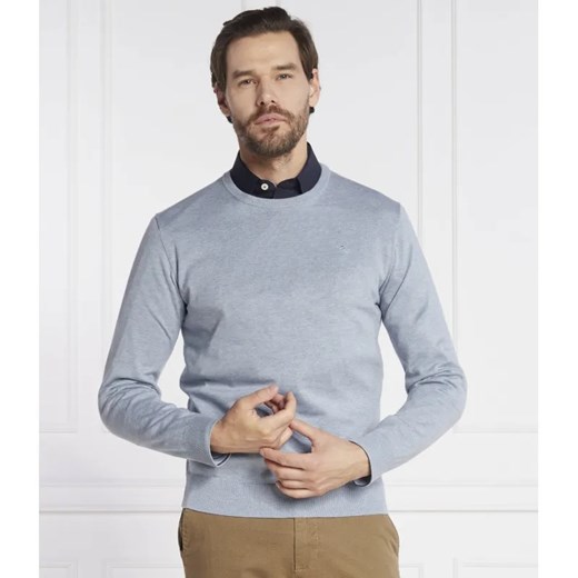 Hackett London Sweter | Regular Fit | z dodatkiem jedwabiu ze sklepu Gomez Fashion Store w kategorii Swetry męskie - zdjęcie 184330882