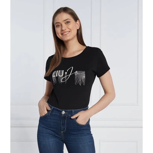 Liu Jo Sport T-shirt | Regular Fit ze sklepu Gomez Fashion Store w kategorii Bluzki damskie - zdjęcie 184330994