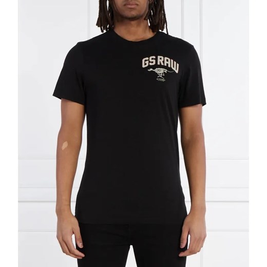 G- Star Raw T-shirt Skeleton dog | Slim Fit ze sklepu Gomez Fashion Store w kategorii T-shirty męskie - zdjęcie 184331001