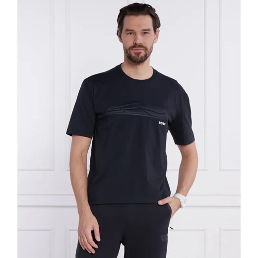 BOSS GREEN T-shirt Tee Titanium | Regular Fit ze sklepu Gomez Fashion Store w kategorii T-shirty męskie - zdjęcie 184331004