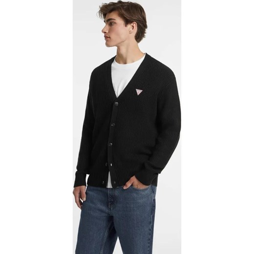 Guess Jeans Kardigan CARDI | Regular Fit | z dodatkiem wełny ze sklepu Gomez Fashion Store w kategorii Swetry męskie - zdjęcie 184331011