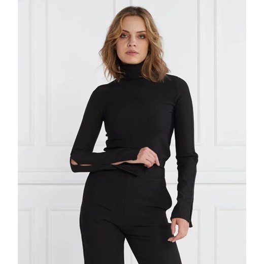 Calvin Klein Jeans Golf TAB SPLIT RIB MOCK NECK | Regular Fit ze sklepu Gomez Fashion Store w kategorii Swetry damskie - zdjęcie 184331120