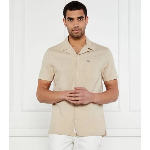 Tommy Jeans Koszula | Regular Fit | z dodatkiem lnu ze sklepu Gomez Fashion Store w kategorii Koszule męskie - zdjęcie 184331131