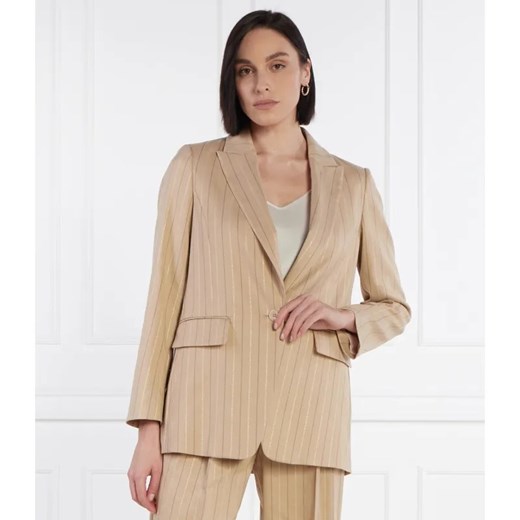 Marc Cain Marynarka | Slim Fit | z dodatkiem lnu ze sklepu Gomez Fashion Store w kategorii Marynarki damskie - zdjęcie 184331152