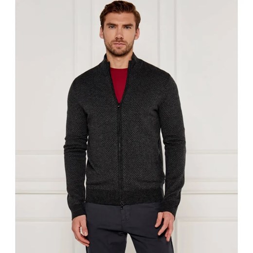 BOSS BLACK Wełniany kardigan H-Eltorno | Regular Fit ze sklepu Gomez Fashion Store w kategorii Swetry męskie - zdjęcie 184331351