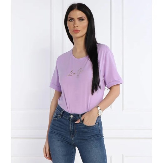 Liu Jo Sport T-shirt | Regular Fit ze sklepu Gomez Fashion Store w kategorii Bluzki damskie - zdjęcie 184331450