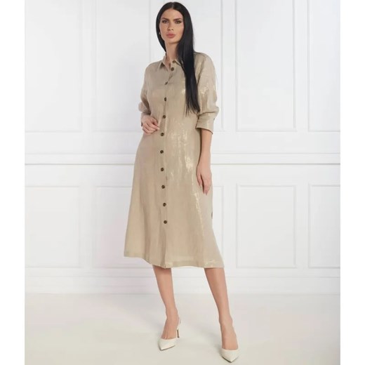 Marella SPORT Lniana sukienka BALIA ze sklepu Gomez Fashion Store w kategorii Sukienki - zdjęcie 184331451