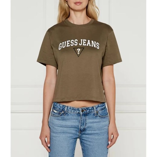 Guess Jeans T-shirt | Cropped Fit ze sklepu Gomez Fashion Store w kategorii Bluzki damskie - zdjęcie 184331474