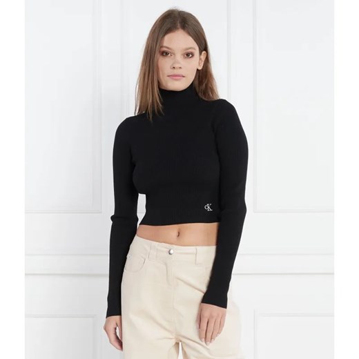 Calvin Klein Jeans Golf | Regular Fit ze sklepu Gomez Fashion Store w kategorii Swetry damskie - zdjęcie 184331544