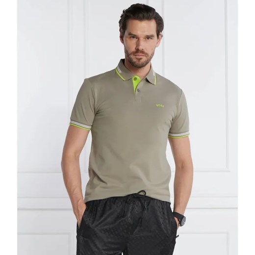 BOSS GREEN Polo Paul Curved | Slim Fit | stretch ze sklepu Gomez Fashion Store w kategorii T-shirty męskie - zdjęcie 184331600