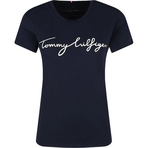 Tommy Hilfiger T-shirt | Regular Fit ze sklepu Gomez Fashion Store w kategorii Bluzki damskie - zdjęcie 184331690