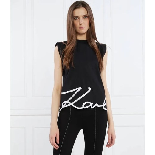 Karl Lagerfeld Top | Regular Fit ze sklepu Gomez Fashion Store w kategorii Bluzki damskie - zdjęcie 184331812