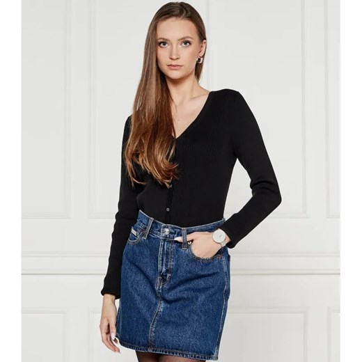 Calvin Klein Jeans Kardigan | Slim Fit ze sklepu Gomez Fashion Store w kategorii Swetry damskie - zdjęcie 184331824