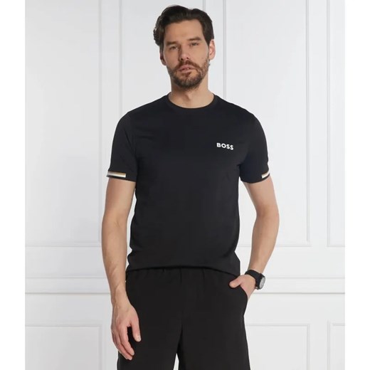 BOSS GREEN T-shirt boss x matteo berrettini | Slim Fit | stretch ze sklepu Gomez Fashion Store w kategorii T-shirty męskie - zdjęcie 184331850
