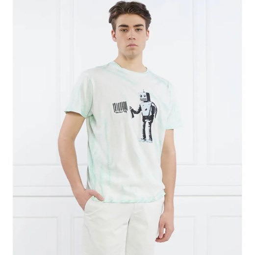 GUESS T-shirt SS BSC ROBOT GRAFFIT | Regular Fit ze sklepu Gomez Fashion Store w kategorii T-shirty męskie - zdjęcie 184331972