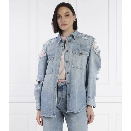 DONDUP - made in Italy Jeansowa koszula | Oversize fit ze sklepu Gomez Fashion Store w kategorii Koszule damskie - zdjęcie 184331981