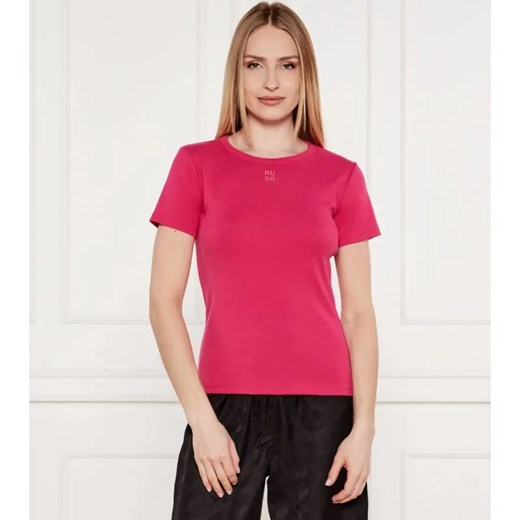 HUGO T-shirt Deloris | Regular Fit ze sklepu Gomez Fashion Store w kategorii Bluzki damskie - zdjęcie 184332190
