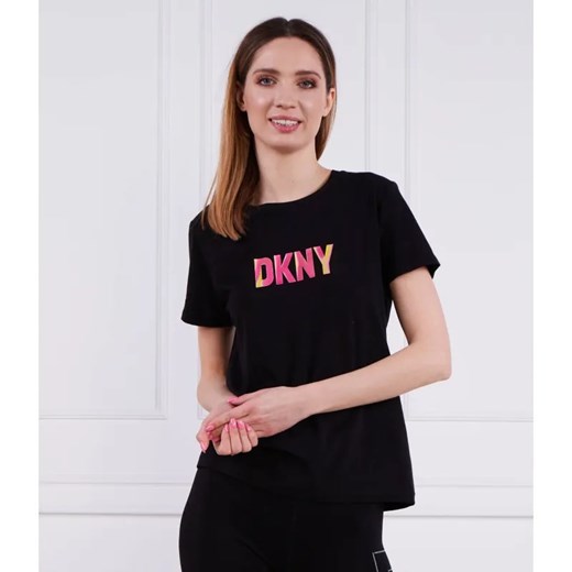 DKNY T-shirt S/S REFLECTIVE LOGO ze sklepu Gomez Fashion Store w kategorii Bluzki damskie - zdjęcie 184332241