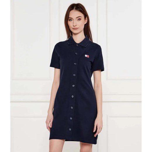 Tommy Jeans Sukienka BADGE | pique ze sklepu Gomez Fashion Store w kategorii Sukienki - zdjęcie 184332311