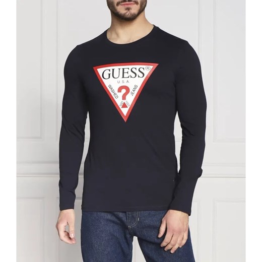 GUESS Longsleeve ORIGINAL LOGO | Slim Fit ze sklepu Gomez Fashion Store w kategorii T-shirty męskie - zdjęcie 184332393