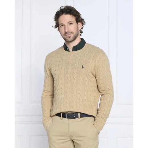 POLO RALPH LAUREN Wełniany sweter | Slim Fit | z dodatkiem kaszmiru ze sklepu Gomez Fashion Store w kategorii Swetry męskie - zdjęcie 184332460