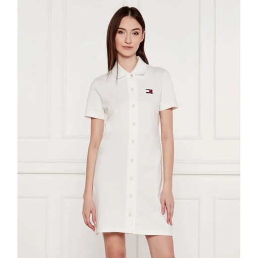 Tommy Jeans Sukienka BADGE | pique ze sklepu Gomez Fashion Store w kategorii Sukienki - zdjęcie 184332494
