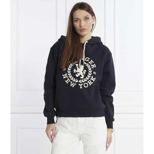 Tommy Hilfiger Bluza CREST HOODIE | Regular Fit ze sklepu Gomez Fashion Store w kategorii Bluzy damskie - zdjęcie 184332520