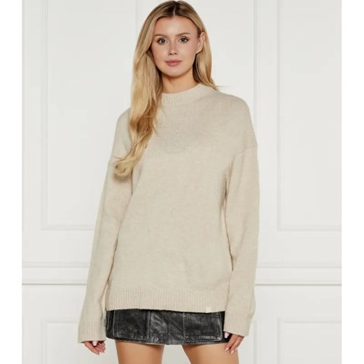 Calvin Klein Jeans Sweter | Loose fit | z dodatkiem wełny ze sklepu Gomez Fashion Store w kategorii Swetry damskie - zdjęcie 184332563