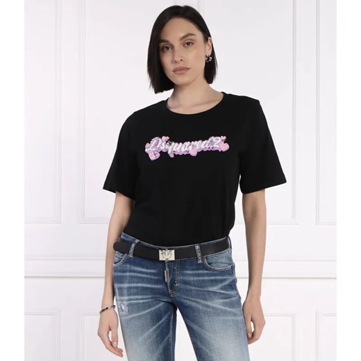 Dsquared2 T-shirt Easy Fit | Loose fit ze sklepu Gomez Fashion Store w kategorii Bluzki damskie - zdjęcie 184332621