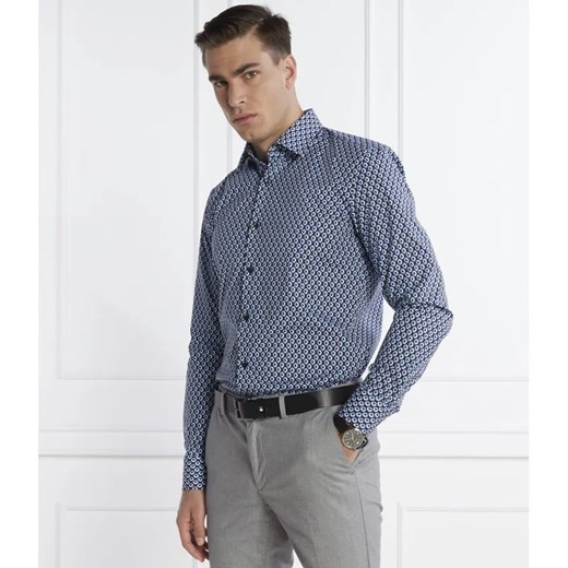 BOSS BLACK Koszula H-HANK-kent-C1-214 | Slim Fit | stretch ze sklepu Gomez Fashion Store w kategorii Koszule męskie - zdjęcie 184332650