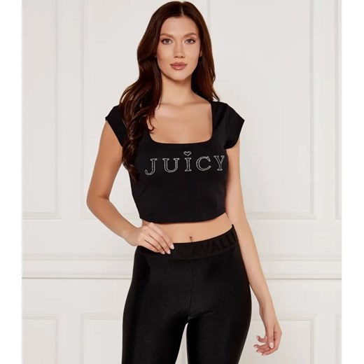 Juicy Couture Bluzka REGAL SQUARE NECK | Cropped Fit ze sklepu Gomez Fashion Store w kategorii Bluzki damskie - zdjęcie 184332672