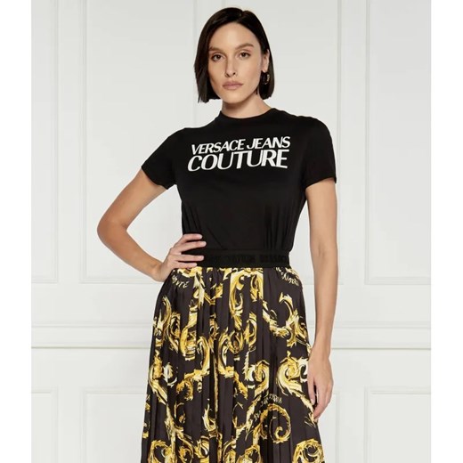 Versace Jeans Couture T-shirt | Slim Fit ze sklepu Gomez Fashion Store w kategorii Bluzki damskie - zdjęcie 184332680