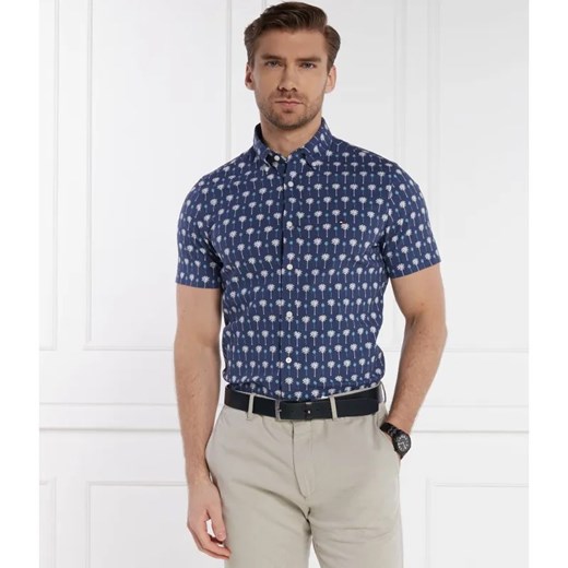 Tommy Hilfiger Koszula MINI PALM | Slim Fit ze sklepu Gomez Fashion Store w kategorii Koszule męskie - zdjęcie 184332842