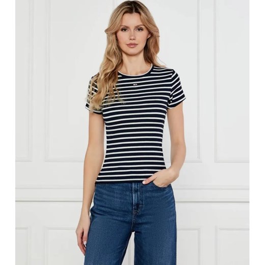 Tommy Jeans T-shirt ESSENTIAL | Slim Fit ze sklepu Gomez Fashion Store w kategorii Bluzki damskie - zdjęcie 184332864
