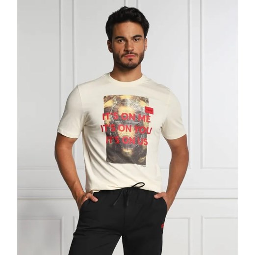 HUGO T-shirt Dinseng | Straight fit ze sklepu Gomez Fashion Store w kategorii T-shirty męskie - zdjęcie 184332912