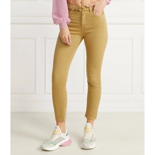 Pinko Spodnie z paskiem SUSAN | Skinny fit | denim ze sklepu Gomez Fashion Store w kategorii Jeansy damskie - zdjęcie 184332941
