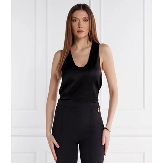 Patrizia Pepe Satynowy top | Regular Fit ze sklepu Gomez Fashion Store w kategorii Bluzki damskie - zdjęcie 184333164