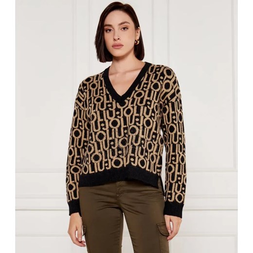 Liu Jo Wełniany sweter | Relaxed fit ze sklepu Gomez Fashion Store w kategorii Swetry damskie - zdjęcie 184333280